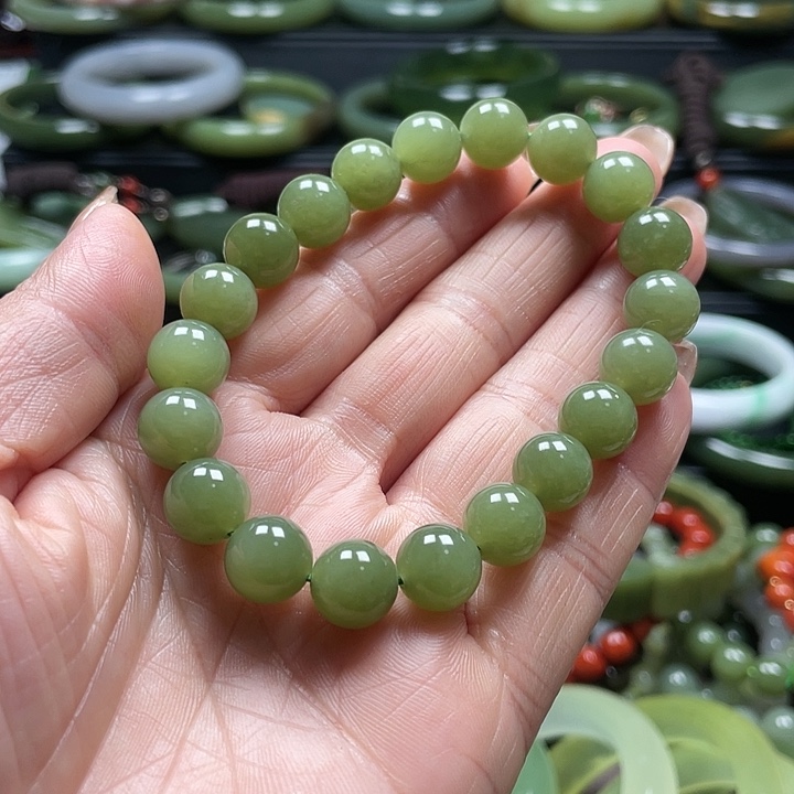 和田玉未镶嵌手链