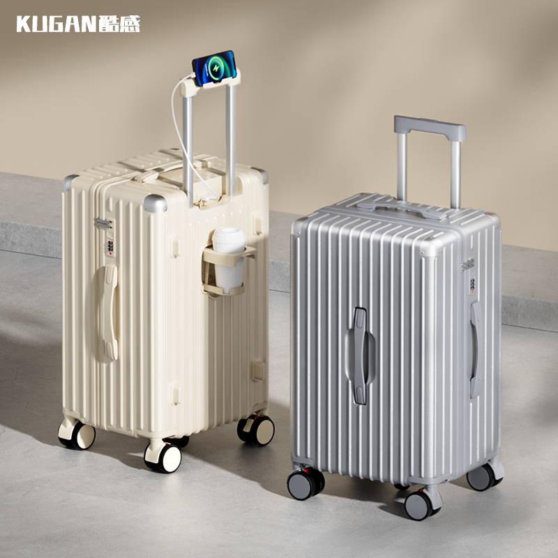 酷感大容量行李箱静音万向轮男女学生密码登机箱拉杆旅行箱子加厚