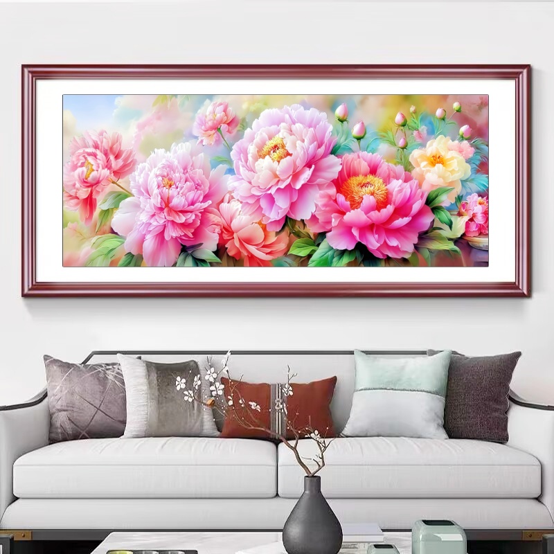 【针情针艺定制】雍容华贵十字绣牡丹花开富贵2025新爆款46色高级感