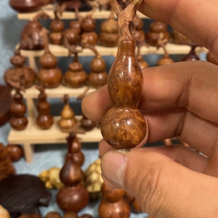 木麻梨疙瘩手工雕刻葫芦