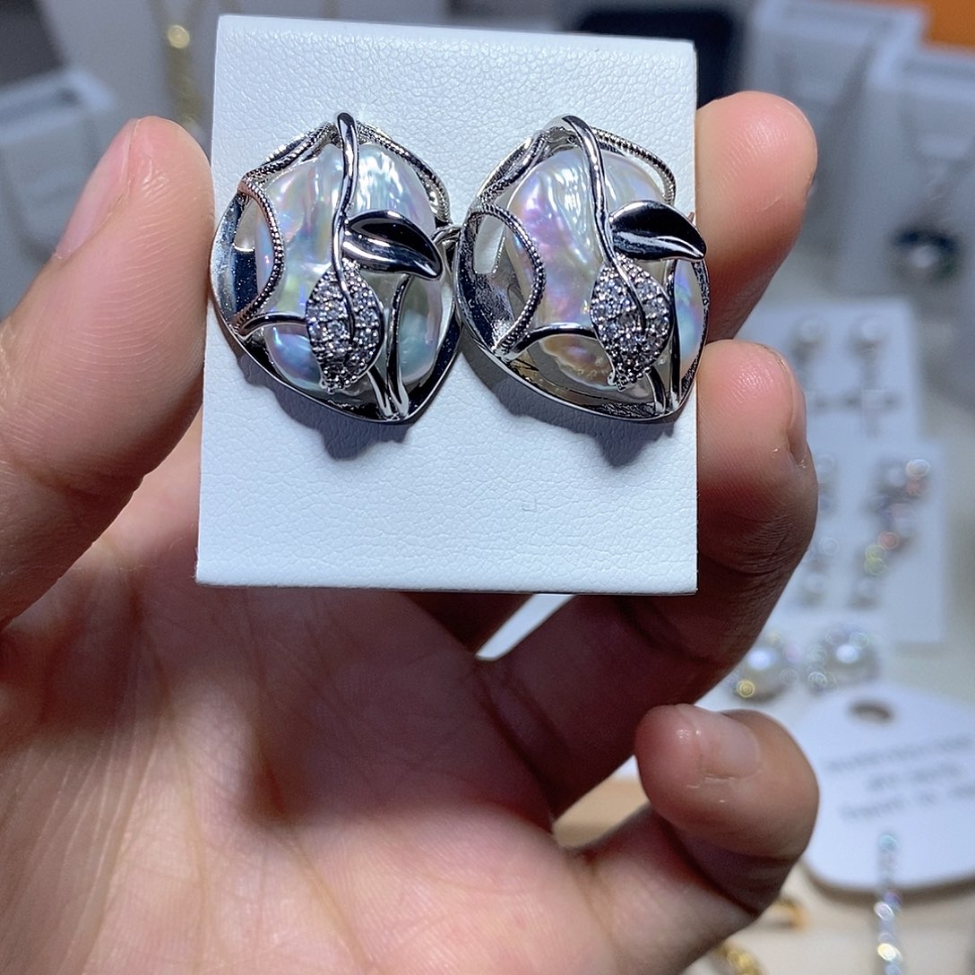 耳饰未镶嵌淡水珍珠