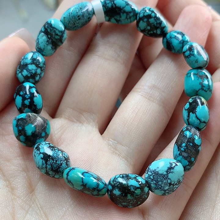 绿松石珠宝奇石未镶嵌一**荷