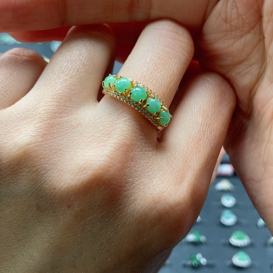 翡翠耳饰银S925镶嵌翡翠首饰