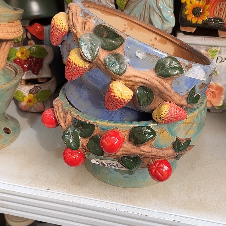 粗陶材质多肉花盆