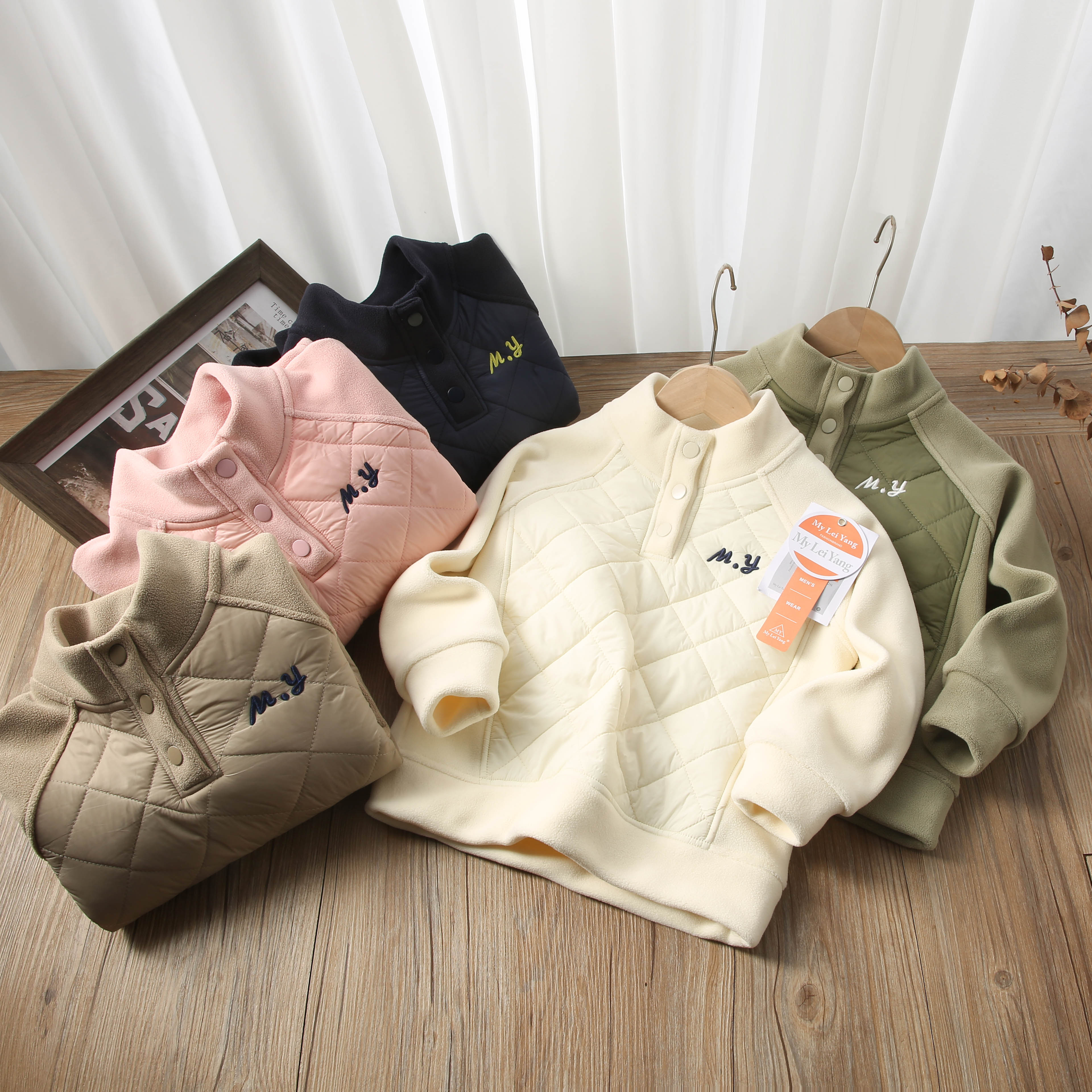 校服神器MY立领绗棉卫衣25冬季新款上衣 LY25615