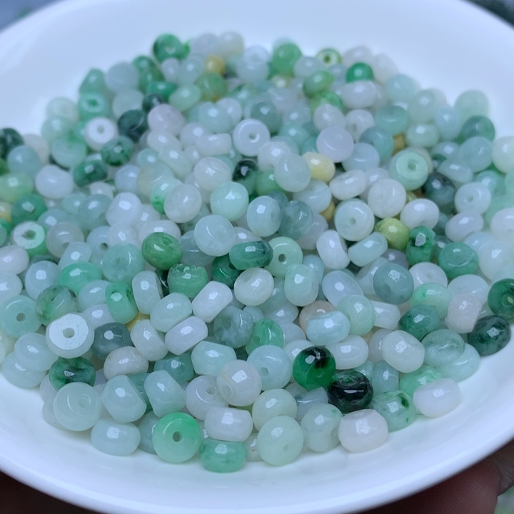 【闪购商品】翡翠手链未镶嵌卡3乘6冰算盘100个