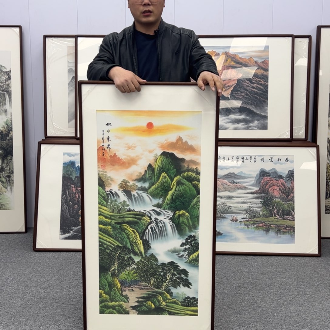 国画国画作品展览等120*60
