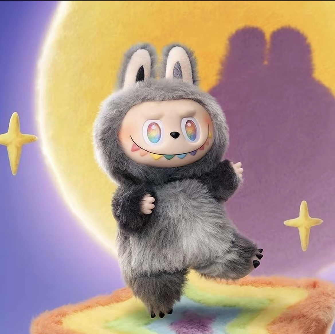 【国版】（指定款隐藏-超高版本我）拉布布三代前方高能搪胶脸毛挂件