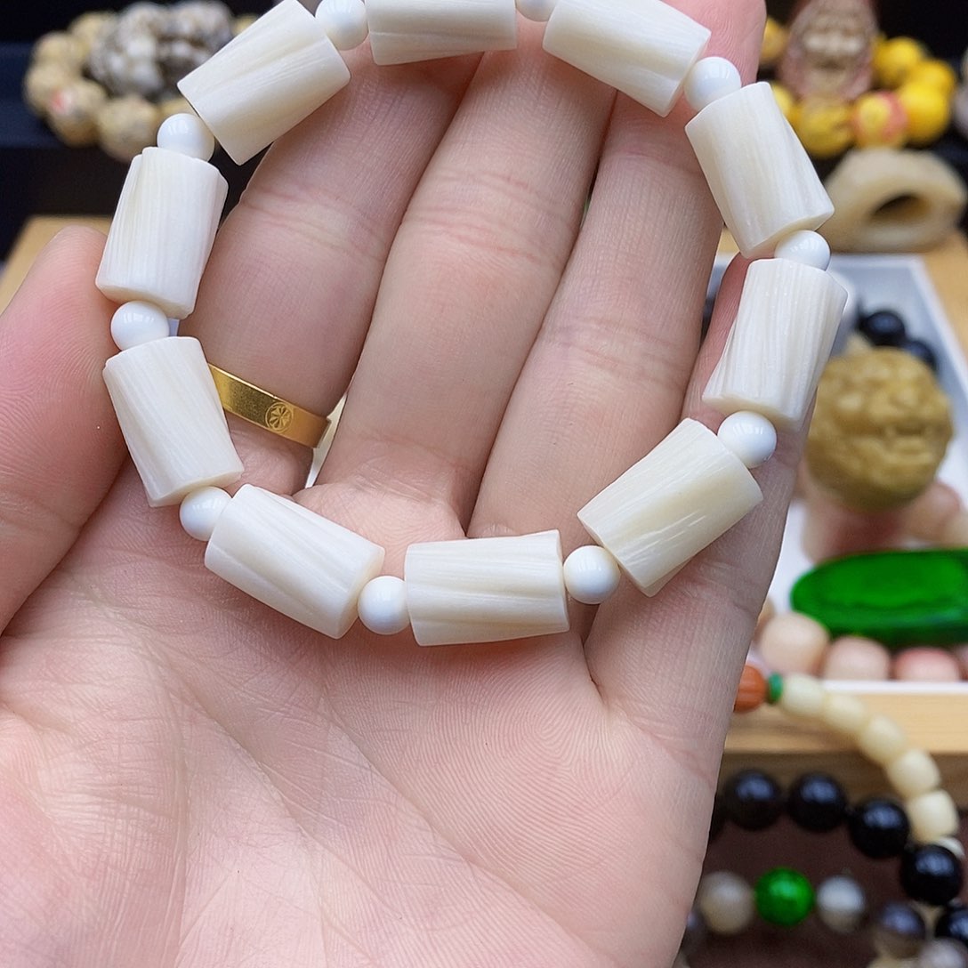 驼骨手串/手链11×16原色鹿角雕刻