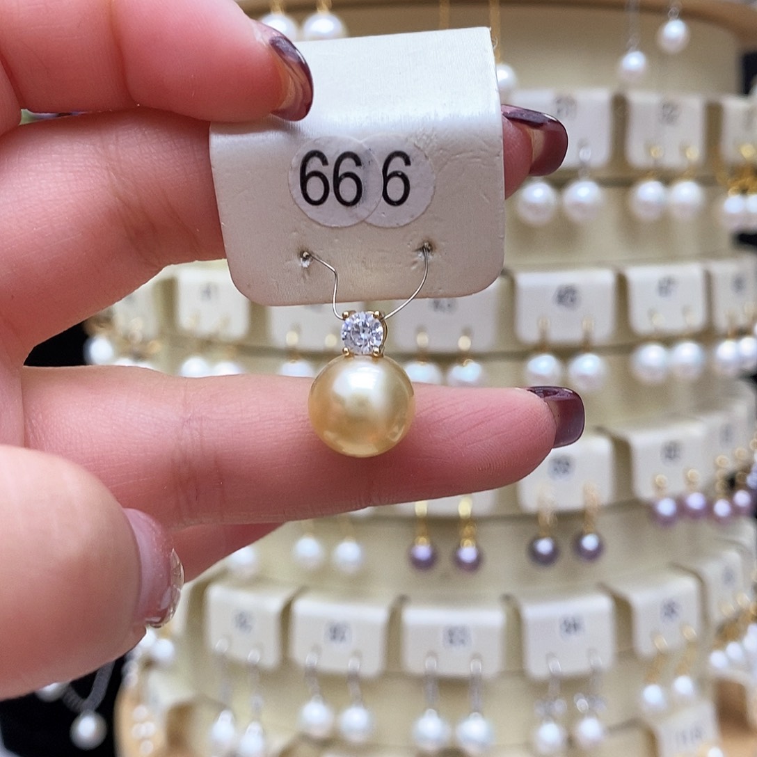 海水珍珠吊坠银S925镶嵌