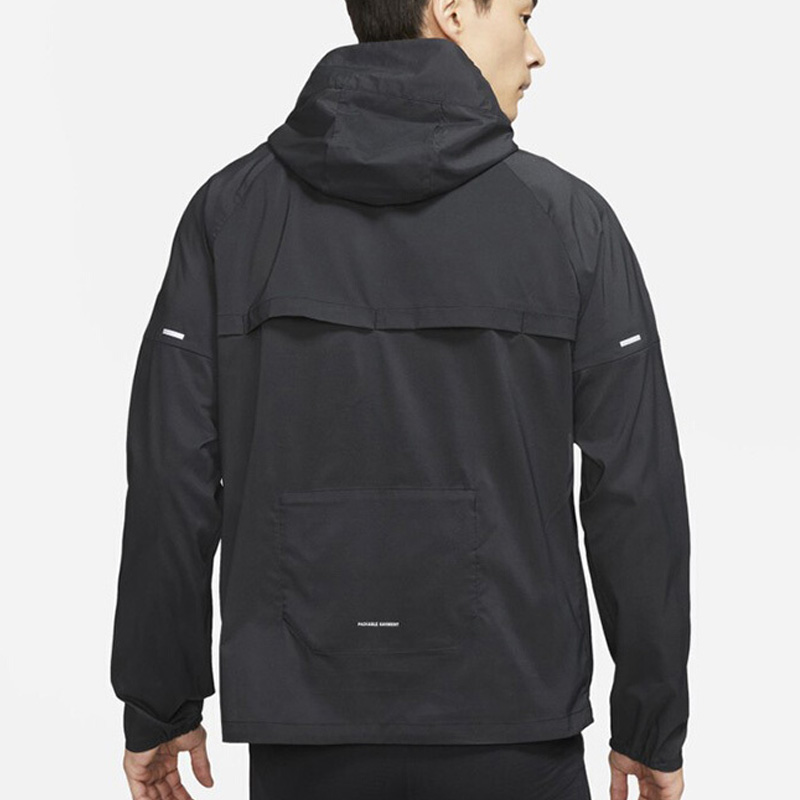 Nike耐克男士反光跑步外套2025夏季新款梭织皮肤衣休闲夹克CZ9071