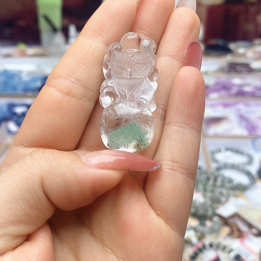 紫晶颈饰未镶嵌翠幽灵吊坠42m