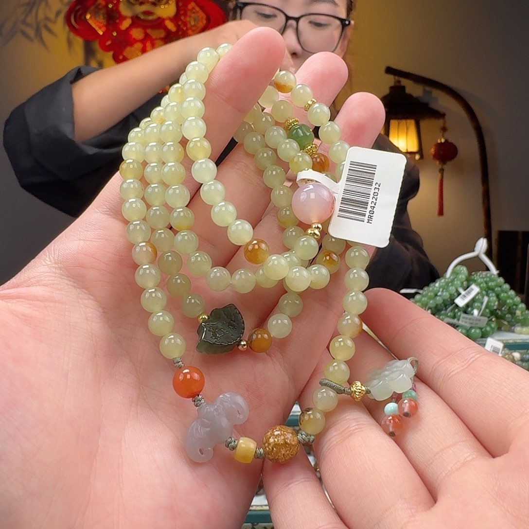 和田玉手串未镶嵌