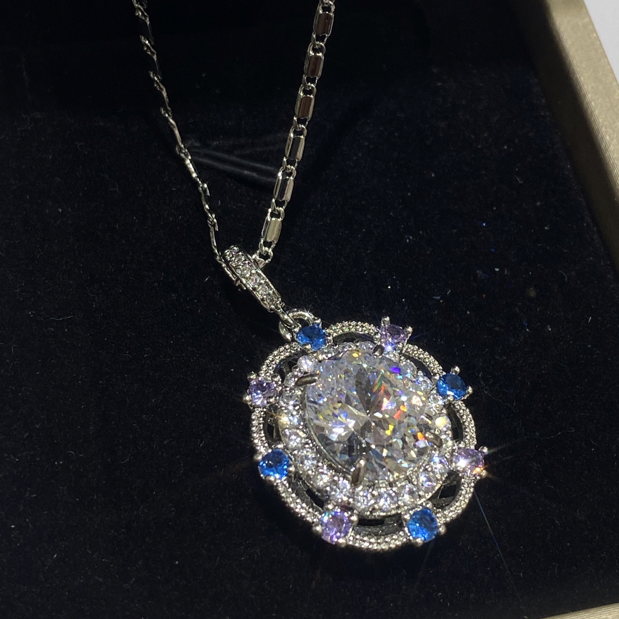 [南非甄选】 NFZX  LC-1936 DIY套链【全包椭圆形吊坠首饰