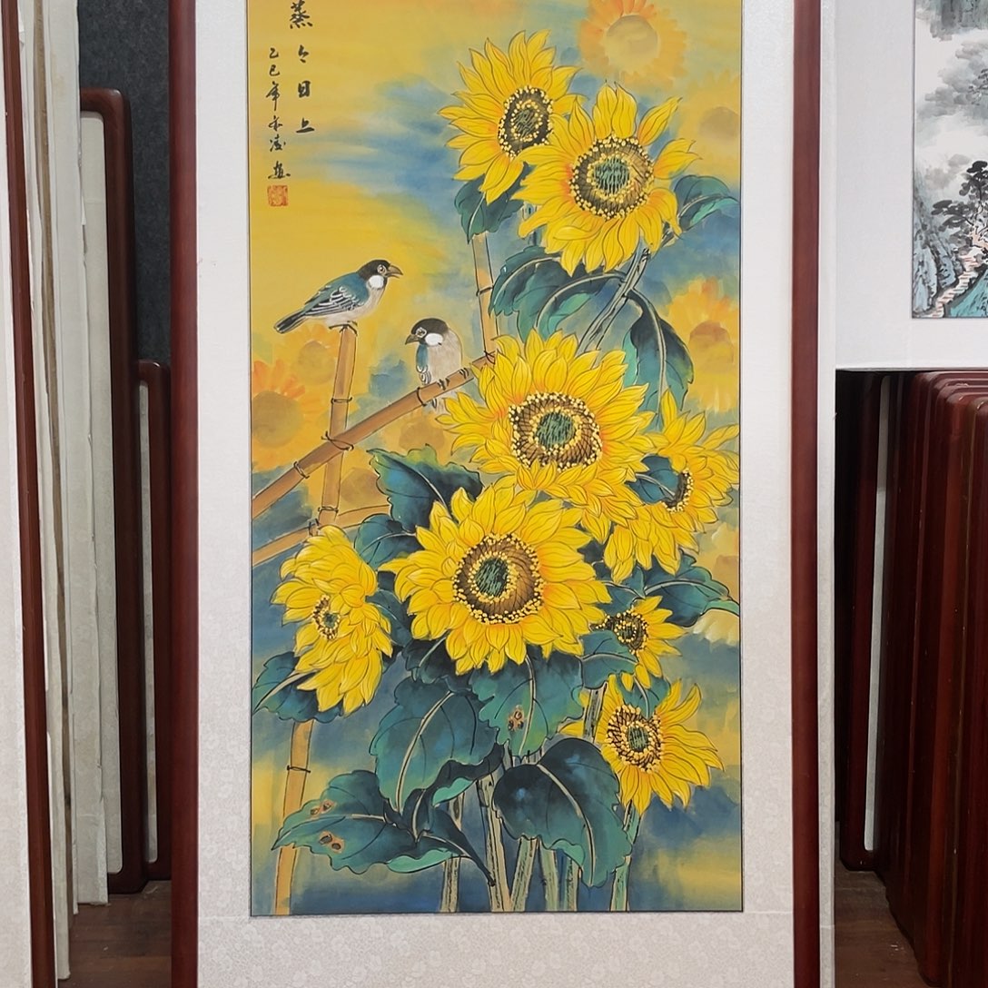 国画带框尺寸63*123厘米