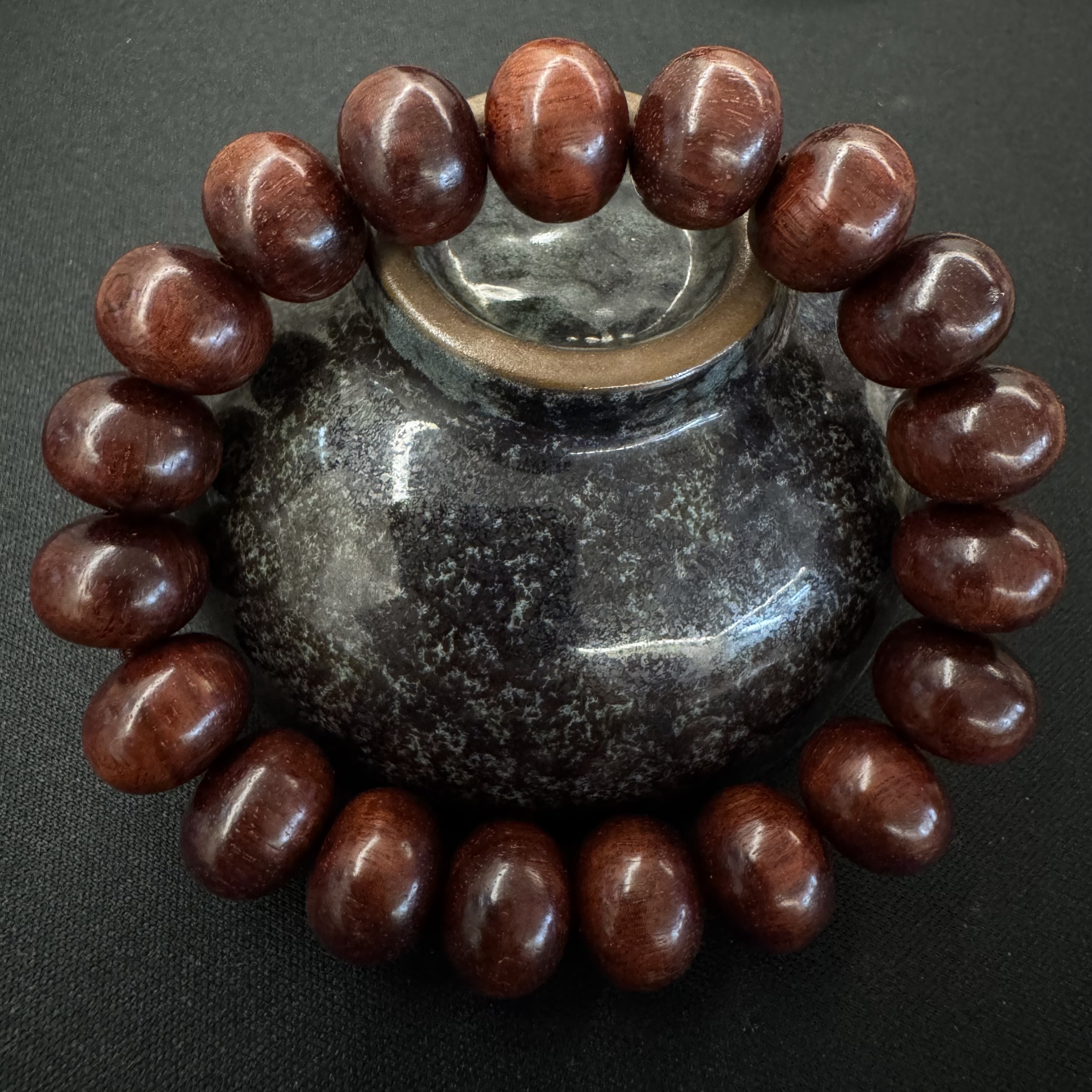 卡13非洲紫檀算盘珠手串