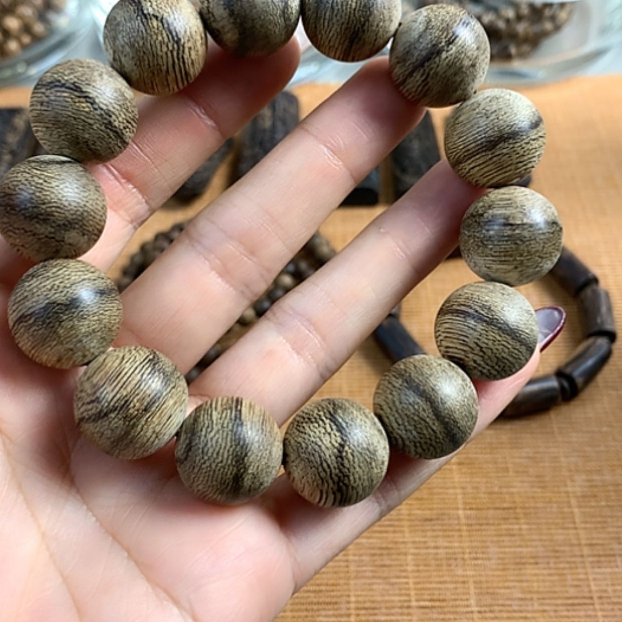【闪购商品】沉香手串芽庄都蓬1.7，25.3克