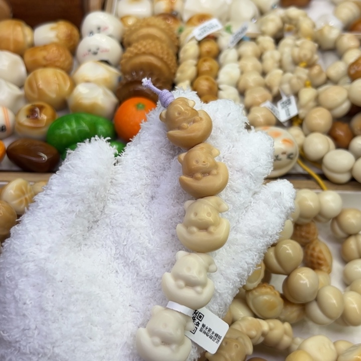 菩提根/象牙果把件10 臻品象牙果原果老师傅精工晚安小熊微瑕