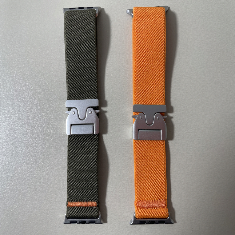 适用佳明Fenix8/Quatix8/5Xplus降落伞扣弹力尼龙S70/970快拆表带