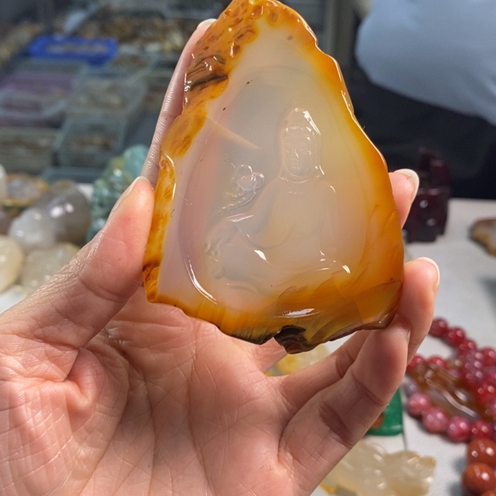 玛瑙/玉髓吊坠(不含链)未镶嵌
