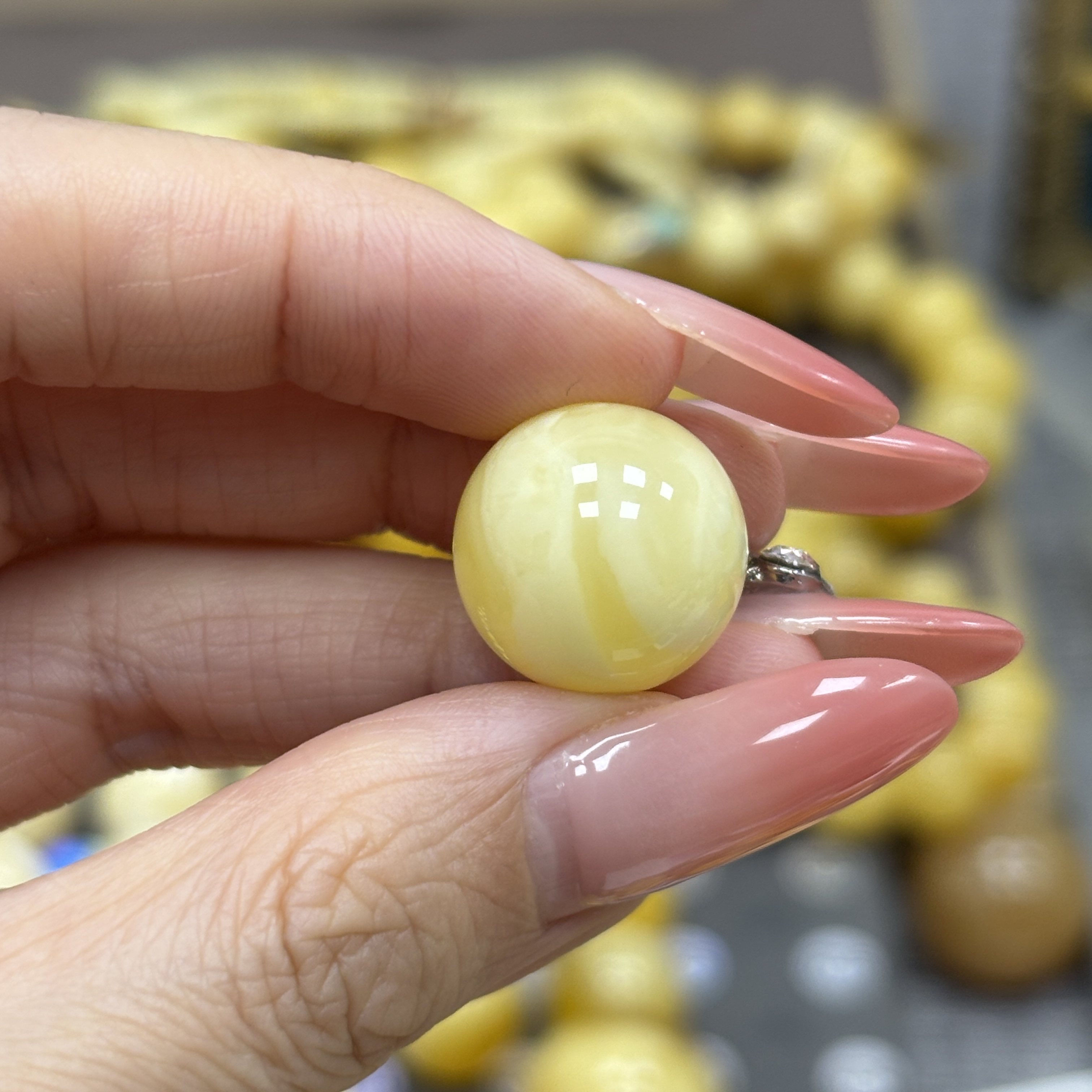 16.2mm · 1-小妖珠宝天然原矿琥珀蜜蜡