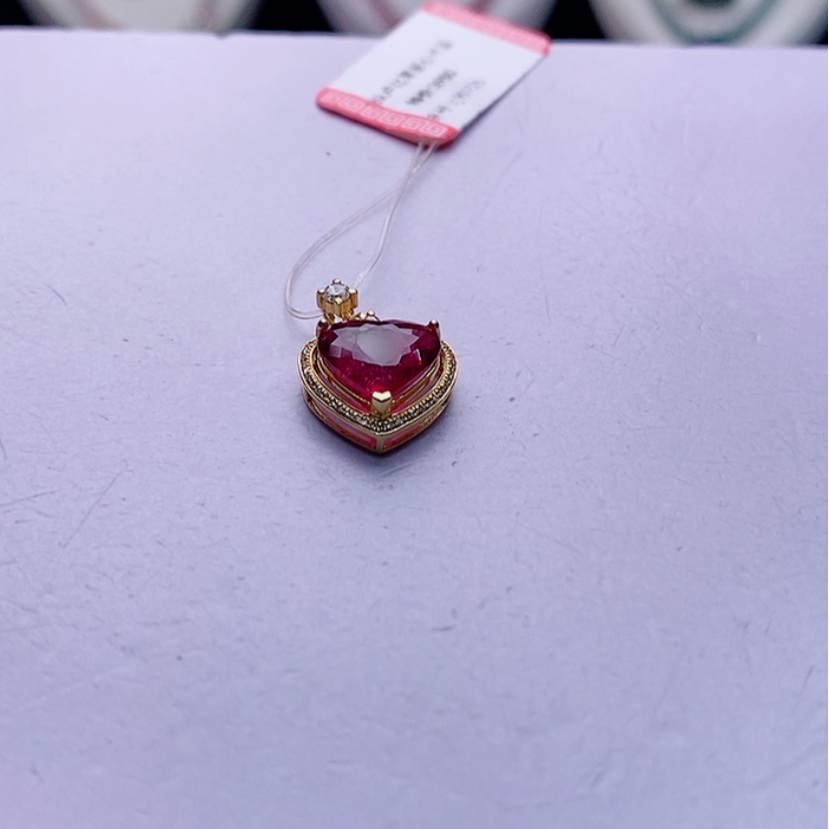 【闪购商品】碧玺颈饰18K金镶嵌碧玺吊坠