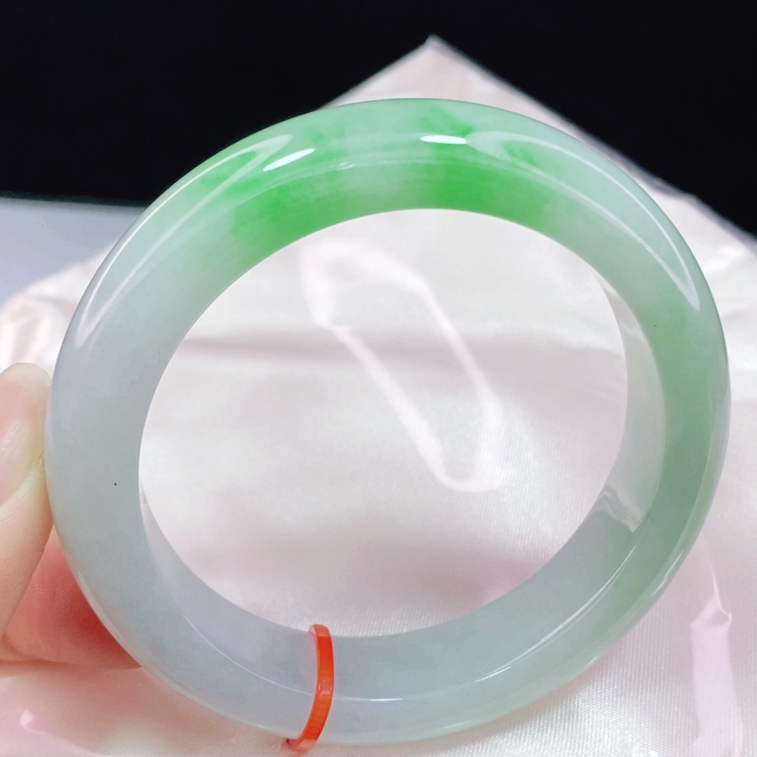 未镶嵌手镯翡翠53.6正圈