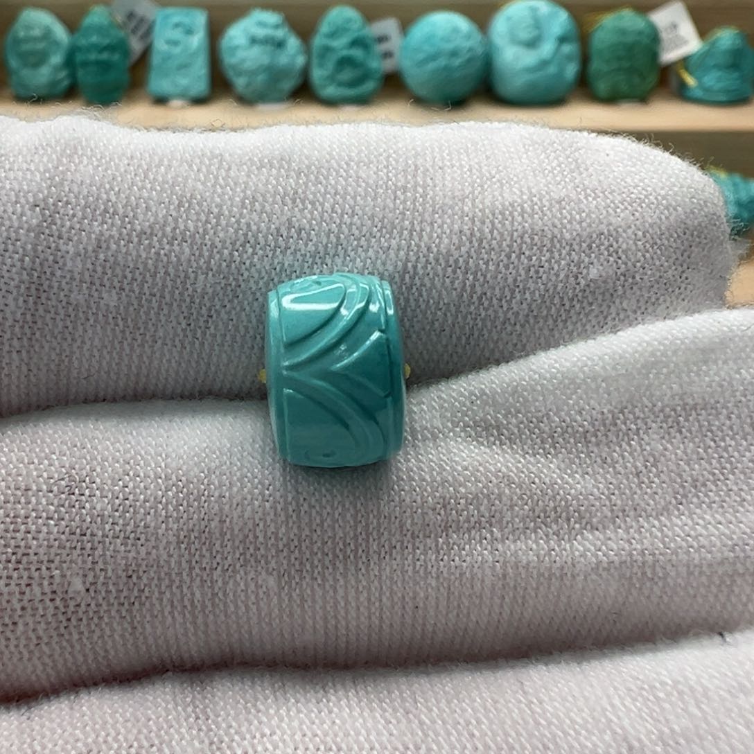 未镶嵌绿松石仿古龙凤珠10.1mm