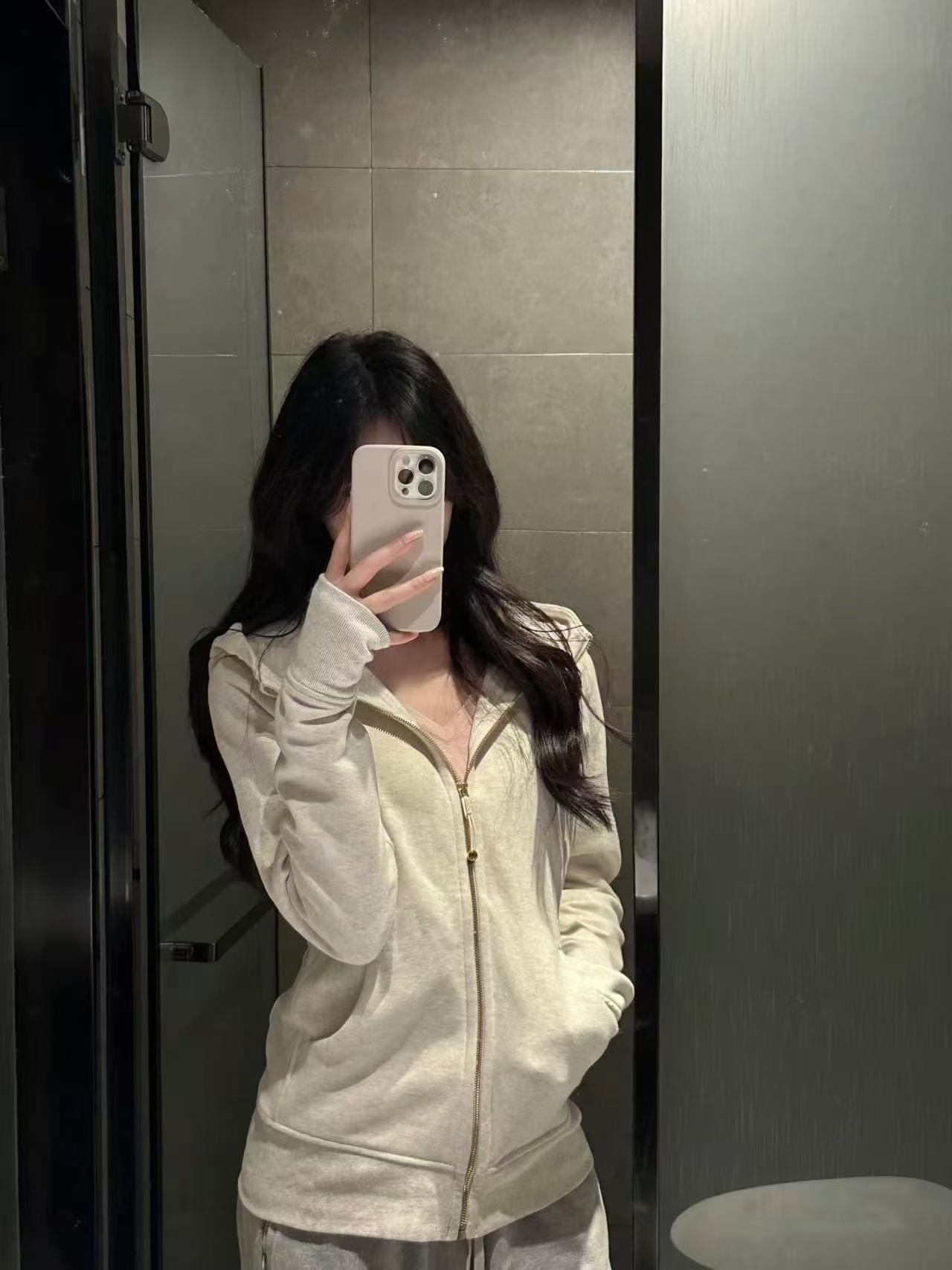 秋冬连帽加绒卫衣外套