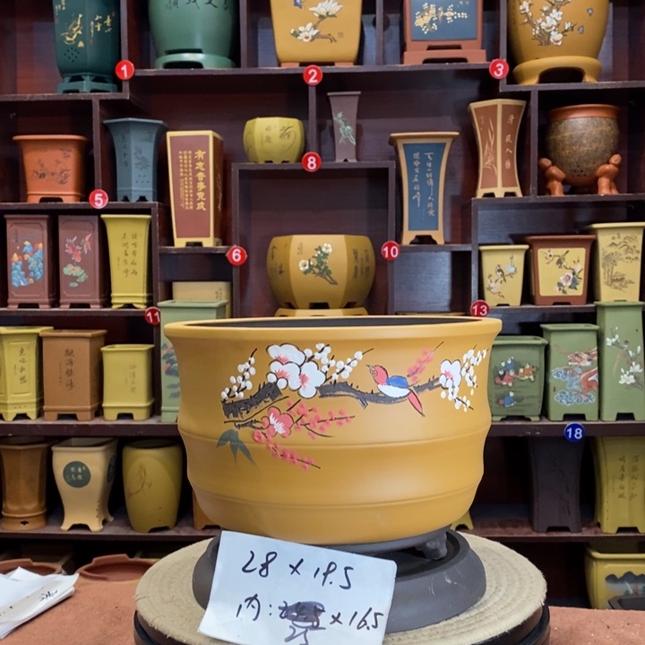 紫砂花盆紫砂作品