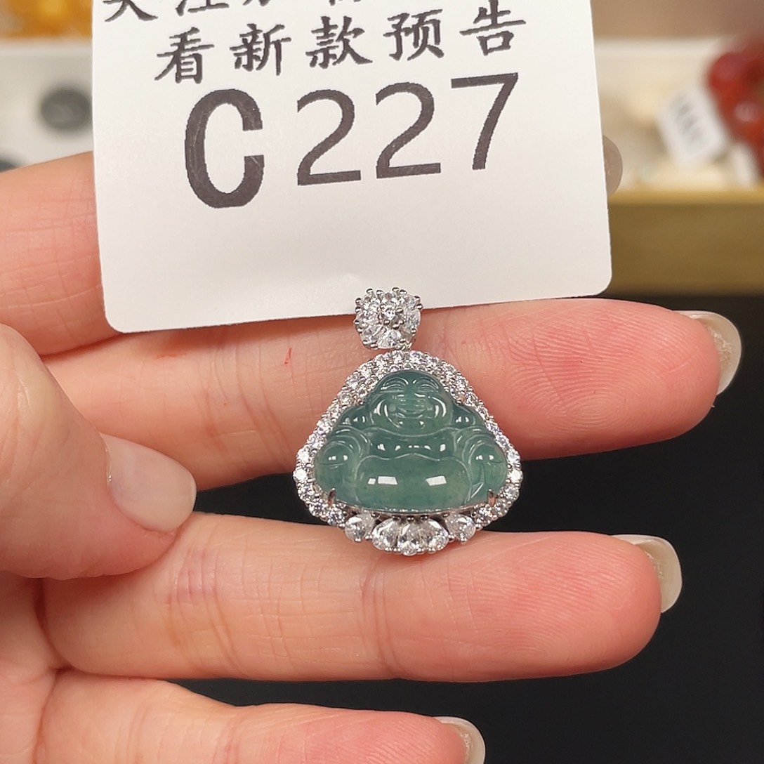 翡翠颈饰未镶嵌C227佛