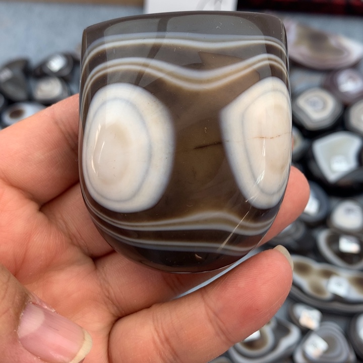 石***羽玛瑙/玉髓散珠缠丝玛瑙