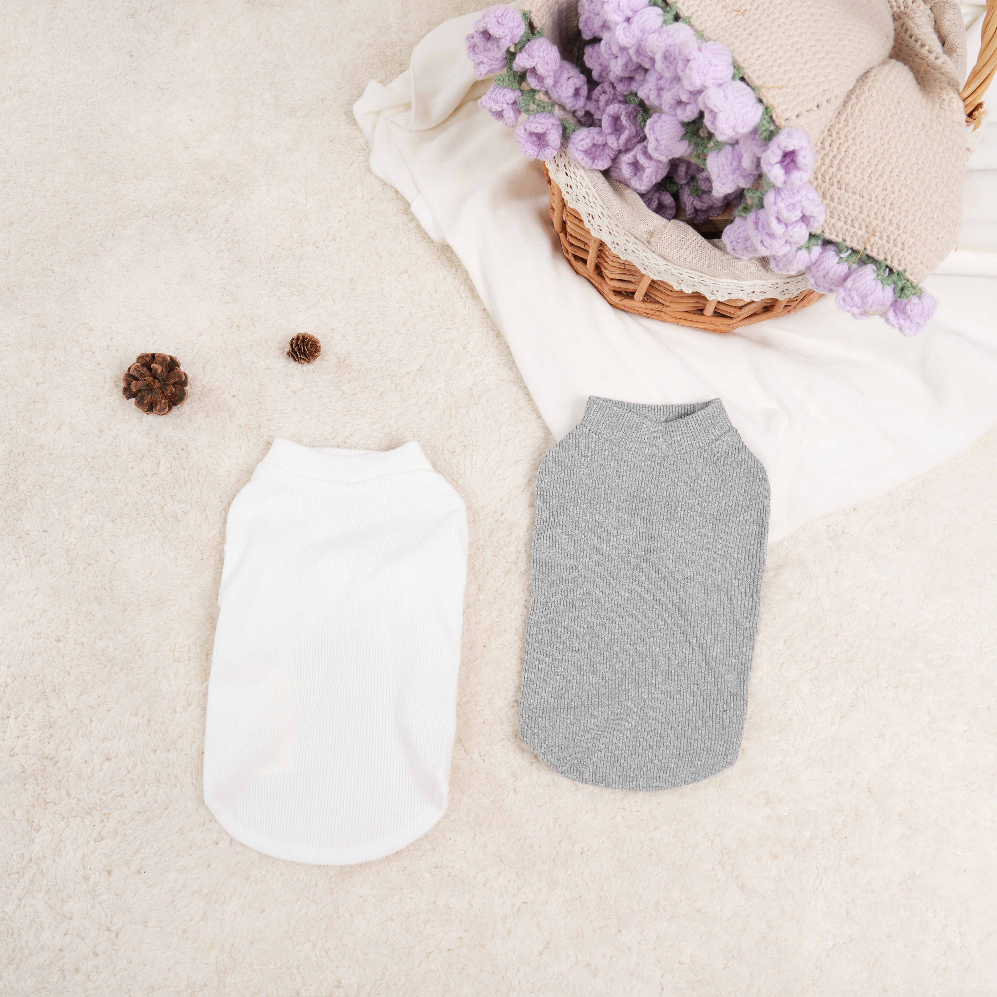 UnTouTou刺绣蛋白养肤衣•比熊马尔济斯西施小中型犬秋冬穿搭