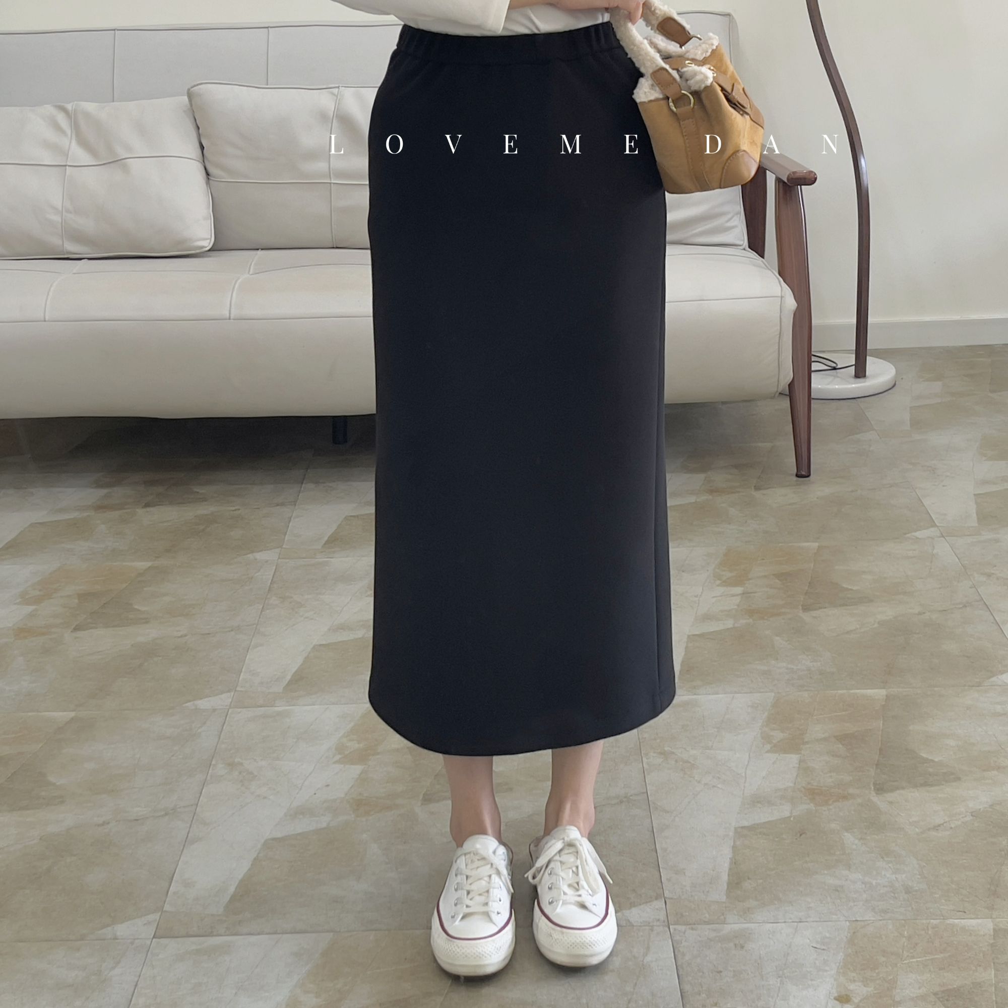 【504加绒】LOVEME DAN-爱尚我女装-四面弹力直筒半身裙