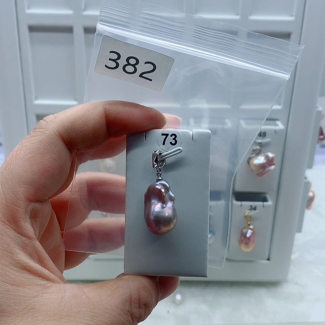 吊坠(不含链)淡水珍珠合金