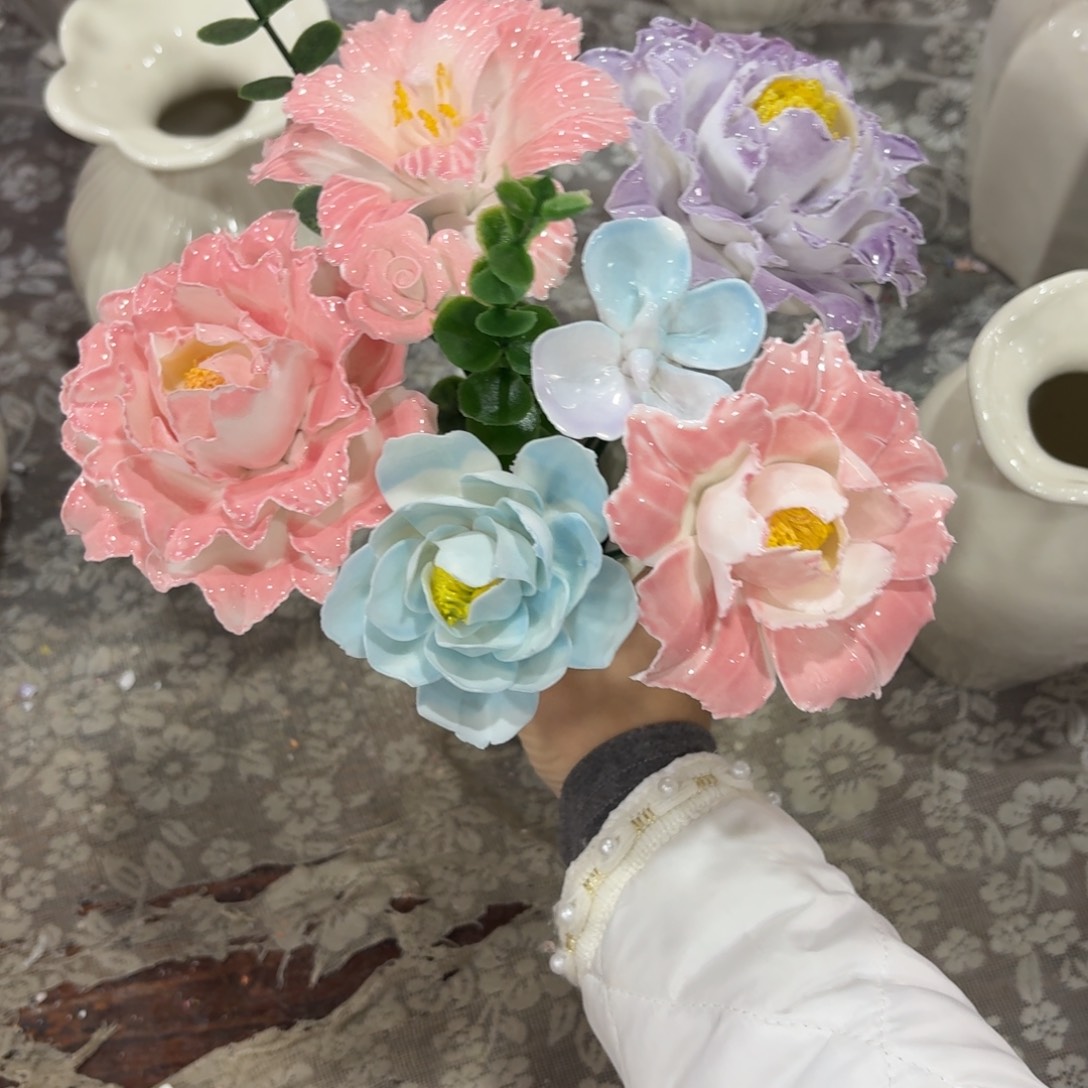 3042 陶瓷花拍满20元发货退款拉黑