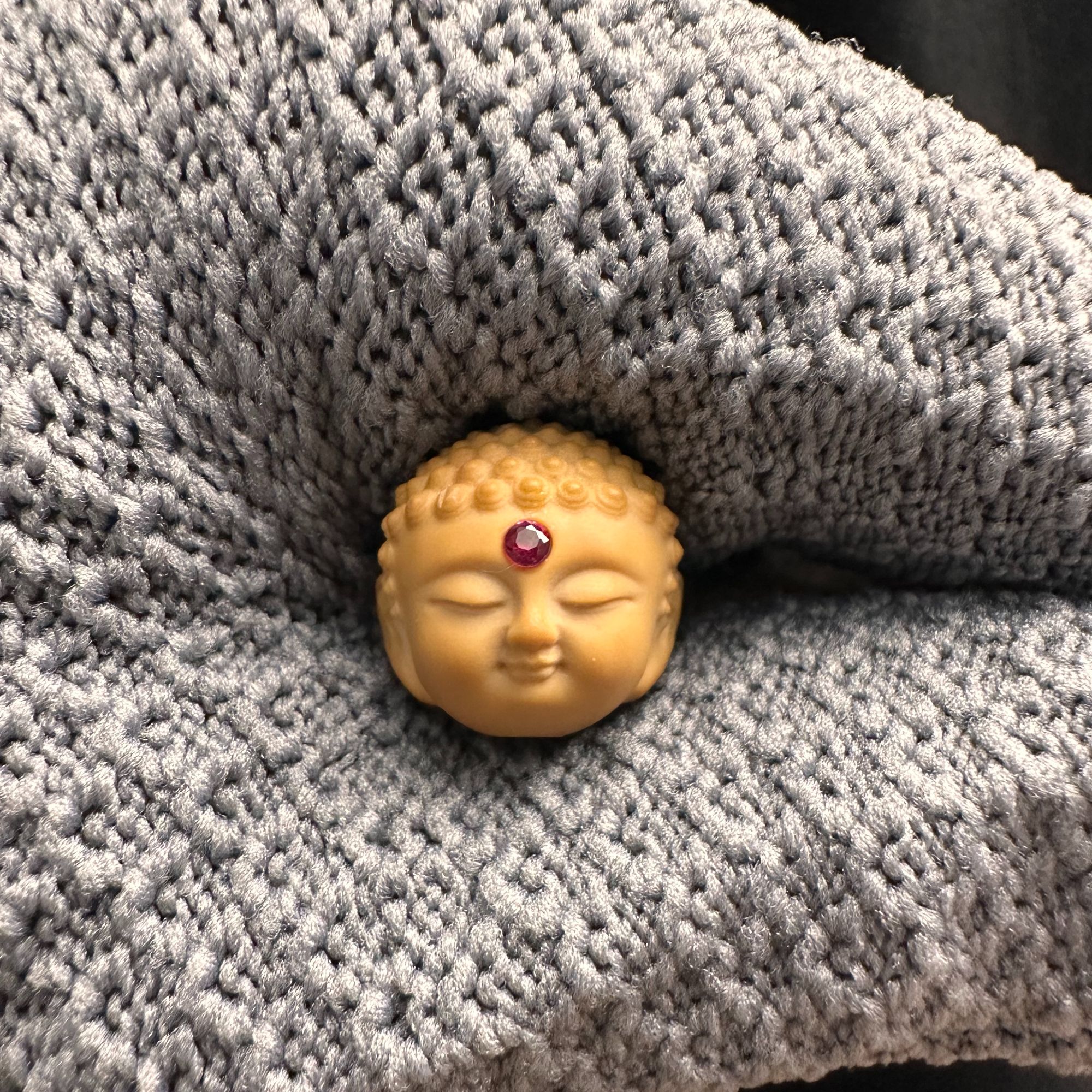 猴头核桃宝宝佛单颗文玩配饰