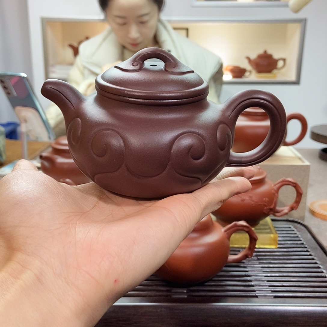 茶壶紫砂福利款紫泥如意