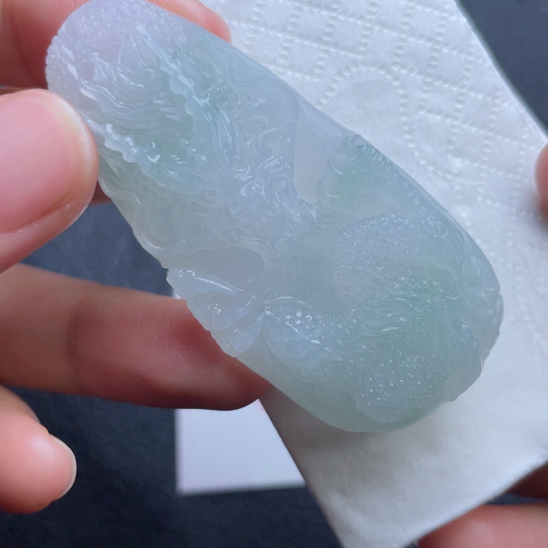 定制翡翠未镶嵌翡翠吊坠