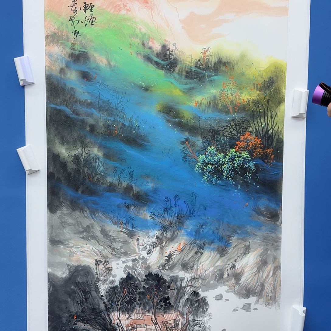 国画多次参加国内外大型