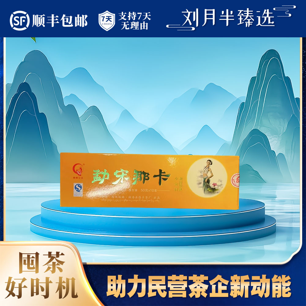 【傣乡公主】 2012年 勐宋那卡小金砖 普洱茶生茶500g