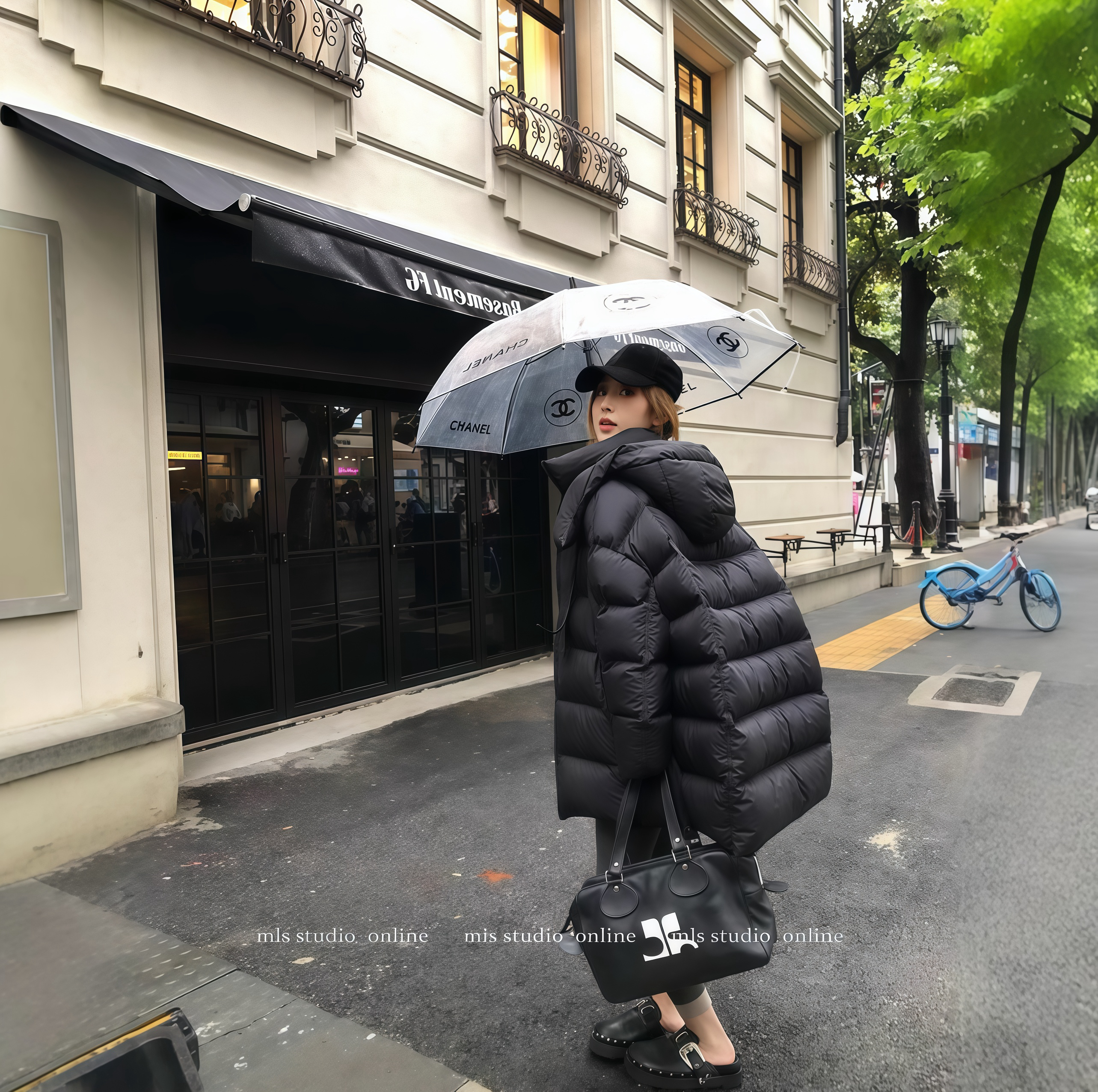 【维多利亚】磁吸扣泡芙连帽中长宽松百搭显瘦女款羽绒服保暖外套