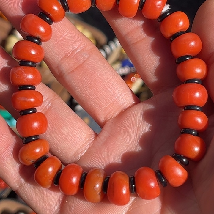 南红玛瑙手链未镶嵌