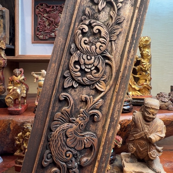 郭***明木浙江木雕作品摆件