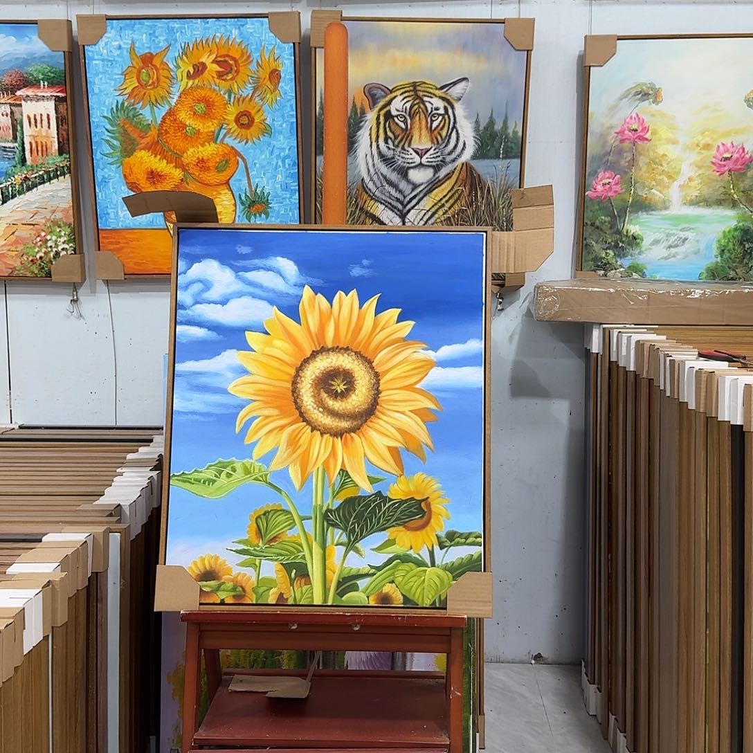 油画5060油画作品入选全国美展并