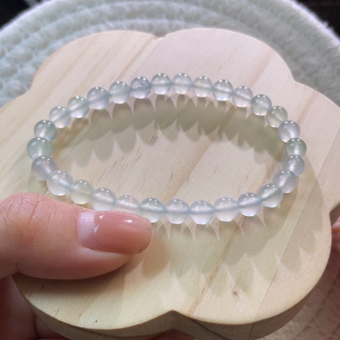 翡翠散珠天然缅a高冰玻卡6+