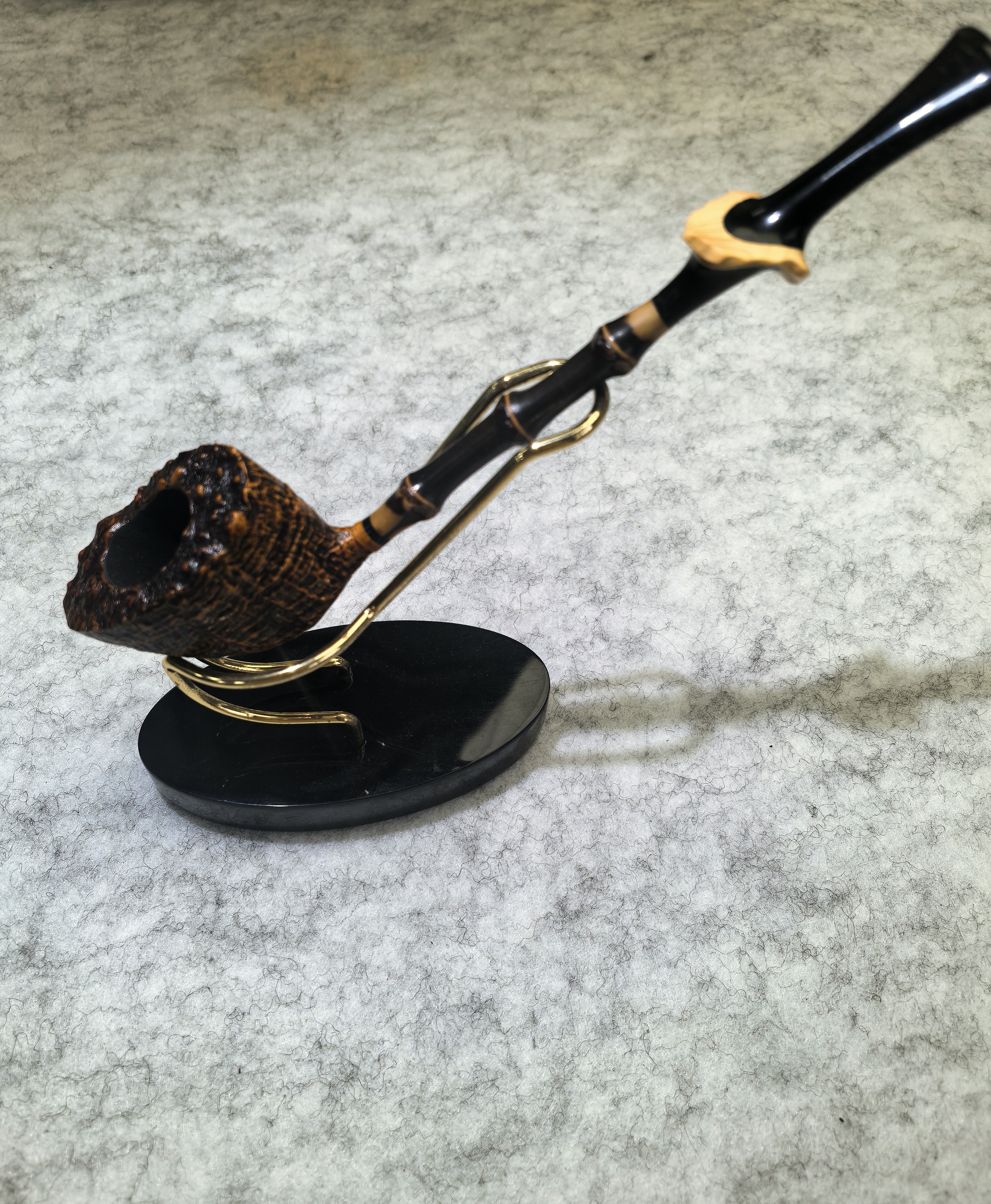 进口石楠木竹节斗口瘤皮硫化橡胶斗嘴