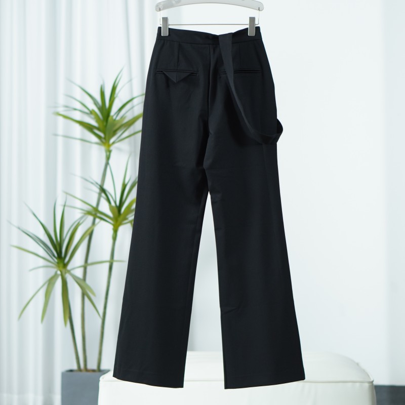 尚系列  E635   女装气质单边背带长裤黑色FW10Y68