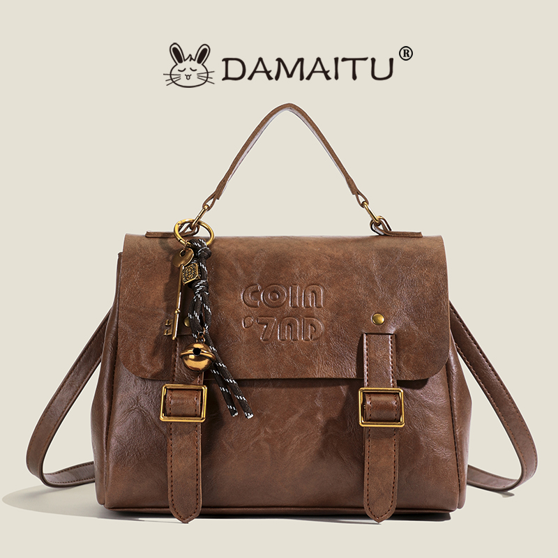 学院风公文包女冬季新款复古时尚双肩包2025小众潮流百搭质感网红