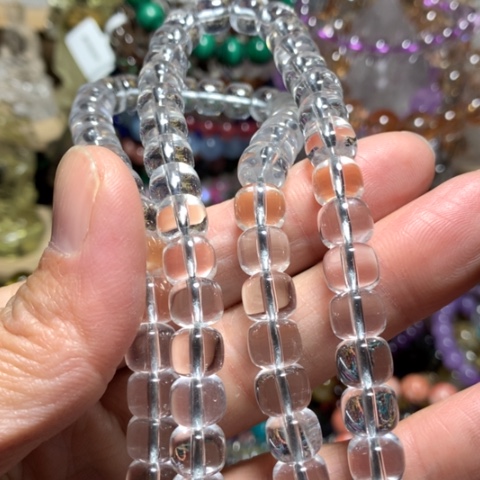 水晶佛珠未镶嵌拾****升8mm苹果珠佛珠